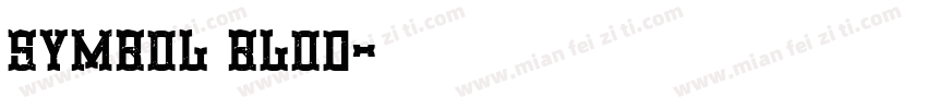 symbol blod字体转换